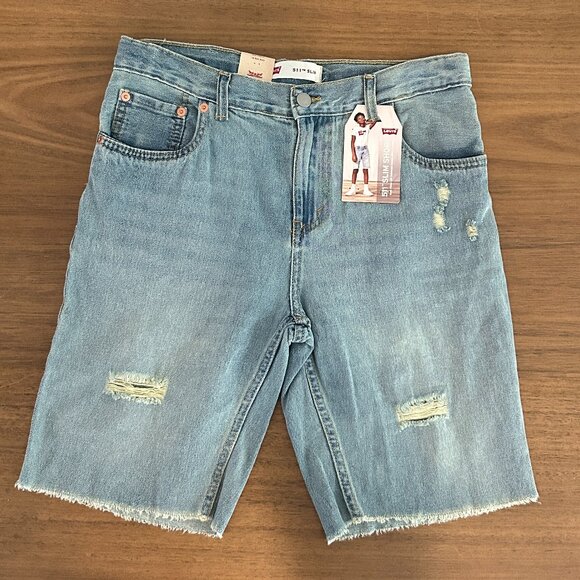 NEW Boys 18 Levi 511 Denim Slim Short, Y2K Core - Picture 1 of 6